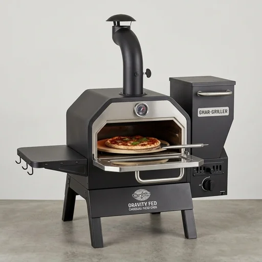 Char-Griller Gravity Fed Charcoal Pizza Oven view 2